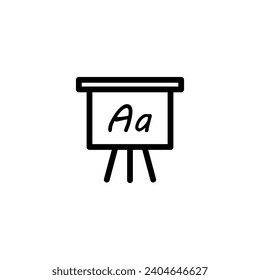 Board icon simple abc vector perfect illustration