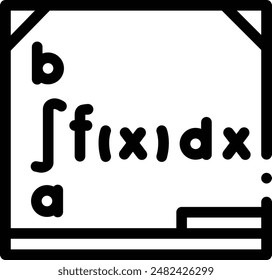 board icon. Thin Linear Style Design Isolated On White Background