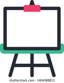 Board icon in trendy flat style isolated on white background