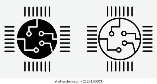 Сircuit board icon Vector Illustration.
