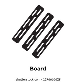 Board icon vector isolated on white background, logo concept of Board sign on transparent background, filled black symbol