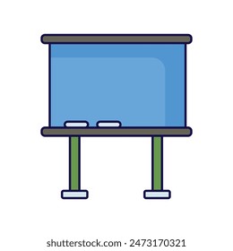 board icon with white background vector stock illustration
