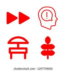 board icons set with two arrows fast forward, table and grain vector set