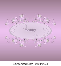 Board inscriptions lilies 