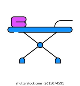 board for ironing line icon vector. board for ironing sign. isolated symbol illustration