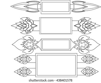 Board Isolated Set. Different View. Vector illustration