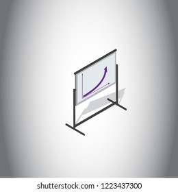 Board isometric vector icon