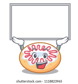 Up board jelly donut character cartoon
