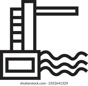 Board Jump Spring Outline Icon