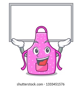 Up board kitchen apron isolated the with cartoon
