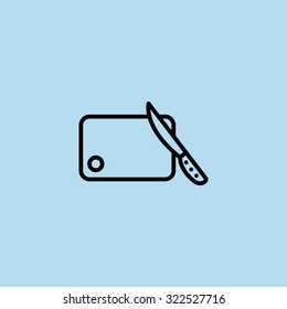 board and knife icon