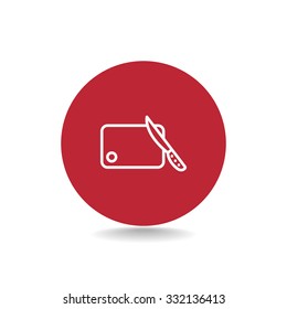 board and knife icon