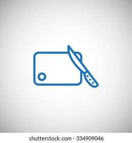 board and knife icon