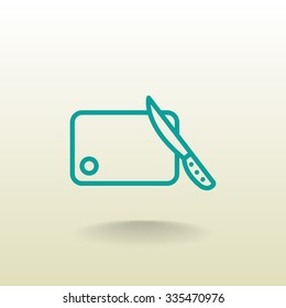 board and knife icon