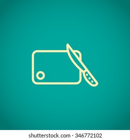board and knife icon