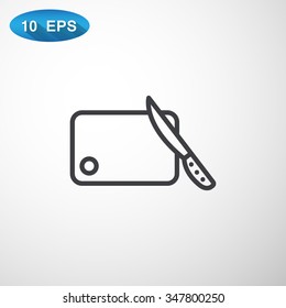 board and knife icon