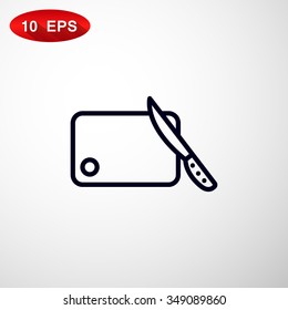 board and knife icon