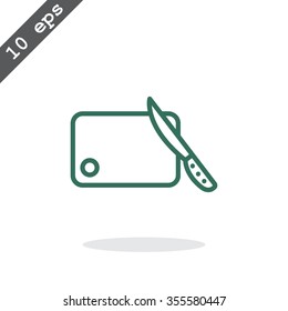 board and knife icon