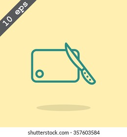 board and knife icon