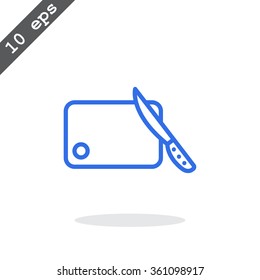 board and knife icon