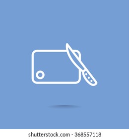 board and knife icon
