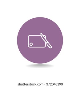 board and knife icon