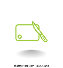 board and knife icon