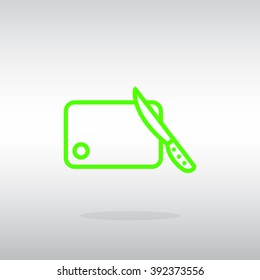 board and knife icon