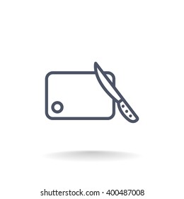 board and knife icon