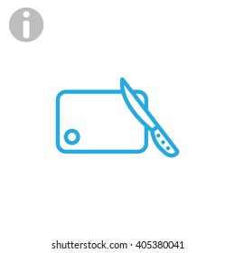 board and knife icon