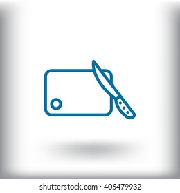 board and knife icon