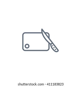 board and knife icon