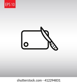 board and knife icon