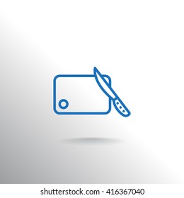 Board and knife Icon