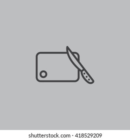 Board and knife Icon