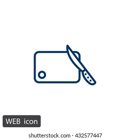 Board and knife Icon