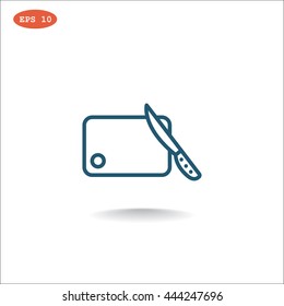 Board and knife Icon