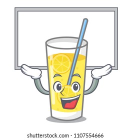 Up board lemonade character cartoon style