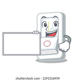 With board light switch in the cartoon shape