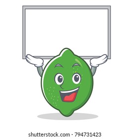 Up board lime character cartoon style