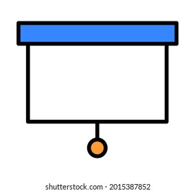 Board line icon in color. Vector illustration