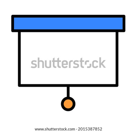 Board line icon in color. Vector illustration