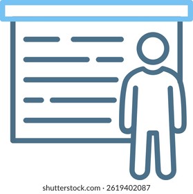 Board Line Two Colour Icon