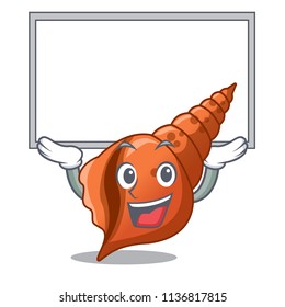 Up board long shell character cartoon