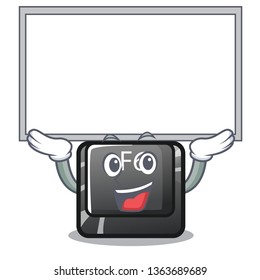 Up board longest F6 button on cartoon computer