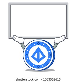 Up board loopring coin character cartoon