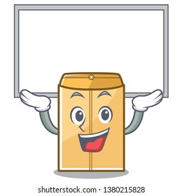 Up board mailer envelope in the character shape