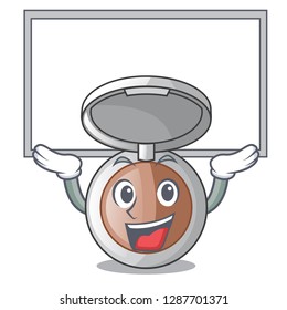 Up board makeup powder in the character form
