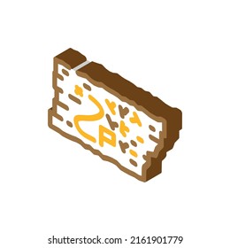 board with map isometric icon vector. board with map sign. isolated symbol illustration