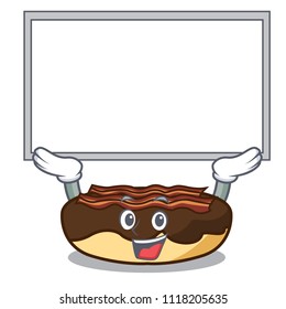 Up board maple bacon bar character cartoon